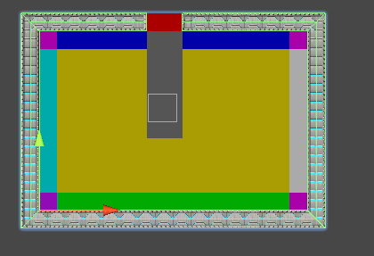 Rectangle room with 1 exit